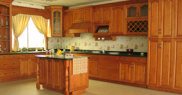 Solid kitchen cabinetry