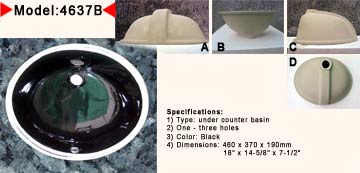 4637B-18" X 14 5/8 " X 7 1/2"Oval Undermount lavatories Ceramic Sinks,farmhouse sinks,kitchen sinks,copper sinks.