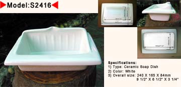 S2416-Ceramic Soap Dish,farmhouse sinks,kitchen sinks,copper sinks. 