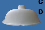 17-5/16" x 14-6/16" x 7"; Oval Undermount lavatories Ceramic sinks