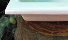 18" x 14-5/8" x 7-1/2" Ceramic soap dish