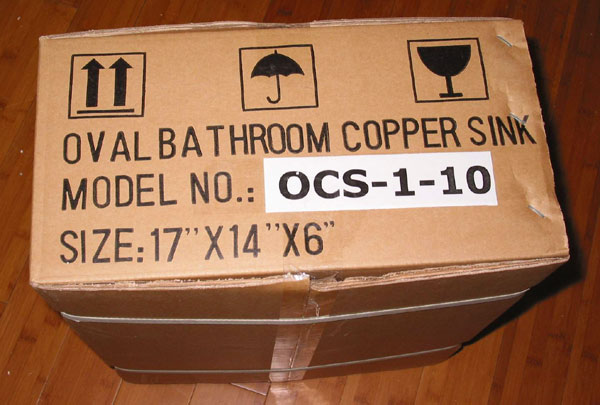 Copper sinks packing
