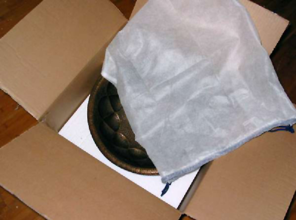 Copper sinks packing