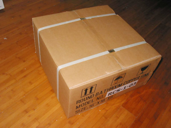 Copper sinks packing