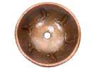 Hammered Round Sea lion Bathroom Copper Sink