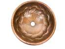 Hammered Round Braided Bathroom Copper Sink