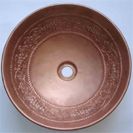 Round Bathroom Copper Sink