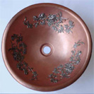 Round Bathroom Copper Sink