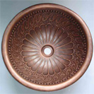 Round Bathroom Copper Sink