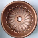 Round Bathroom Copper Sink