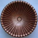 Round Bathroom Copper Sink