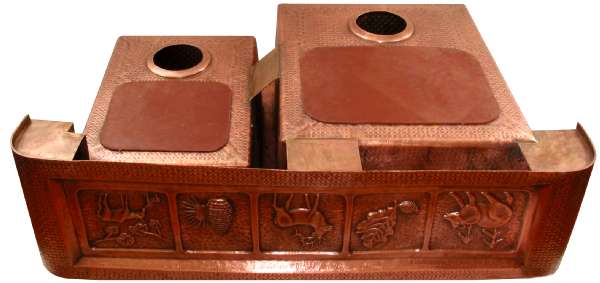 Apron Hammered Kitchen Copper Sink