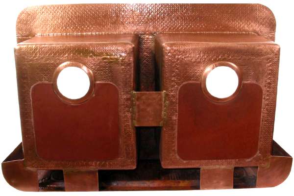 Apron Hammered Kitchen Copper Sink