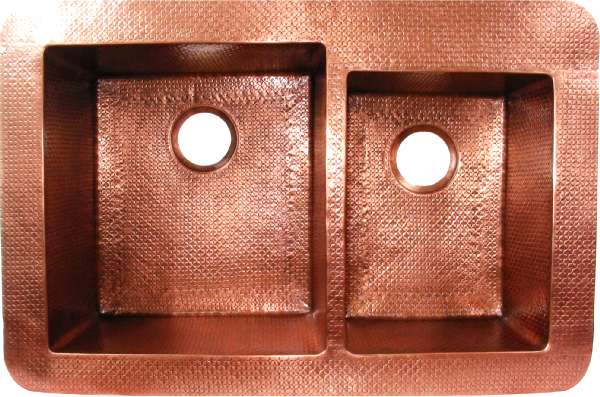 Apron Hammered Kitchen Copper Sink