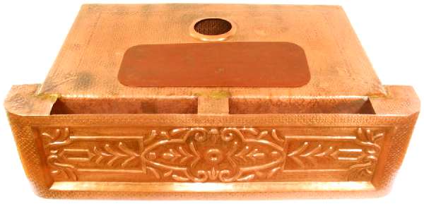 Apron Hammered Kitchen Copper Sink