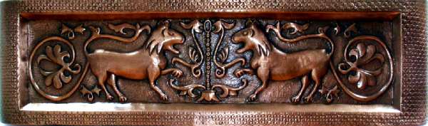 Apron Hammered Kitchen Copper Sink