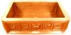 Apron Hammered Kitchen Copper Sink