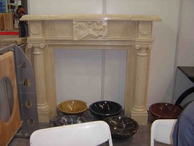 Marble fireplace