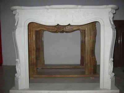 Marble fireplace