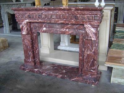 Marble fireplace