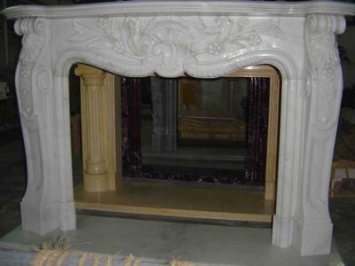 Marble fireplace