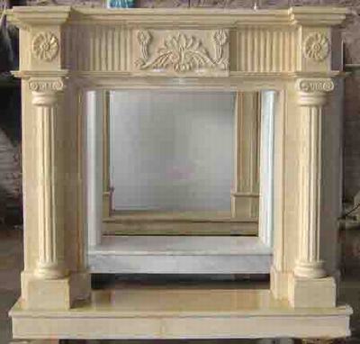 Marble fireplace