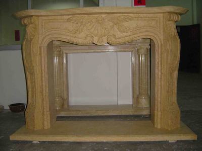 Marble fireplace
