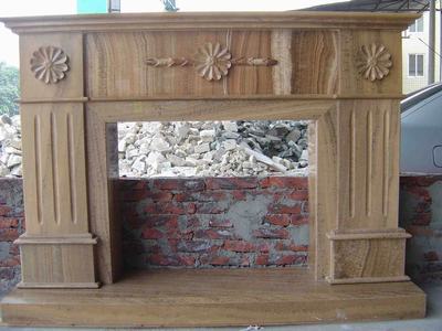 Marble fireplace