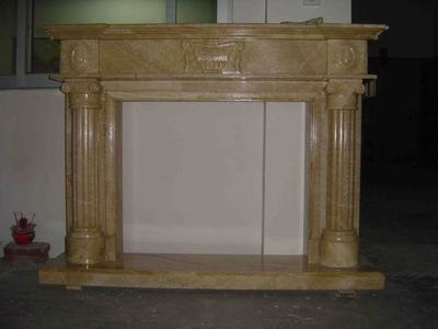 Marble fireplace