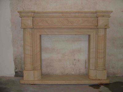 Marble fireplace