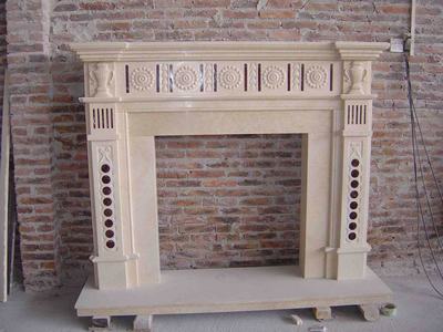 Marble fireplace