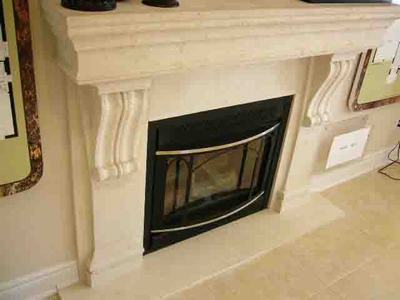 Marble fireplace