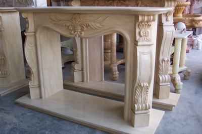 Marble fireplace