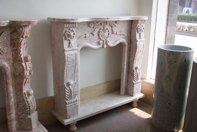 Marble fireplace