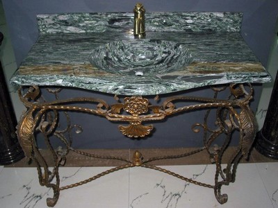 Stone bathroom sinks, granite sinks, marble sinks, bath fixtures, bath basins, undermount sinks, pedestal, self rimming, vessel mount, vessel, wall hung.