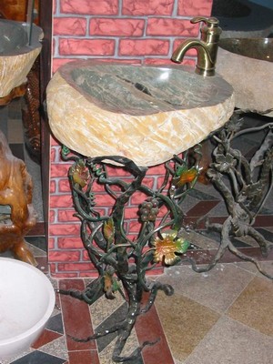 Stone bathroom sinks, granite sinks, marble sinks, bath fixtures, bath basins, undermount sinks, pedestal, self rimming, vessel mount, vessel, wall hung.