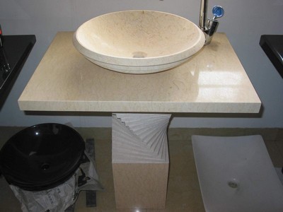Stone bathroom sinks, granite sinks, marble sinks, bath fixtures, bath basins, undermount sinks, pedestal, self rimming, vessel mount, vessel, wall hung.