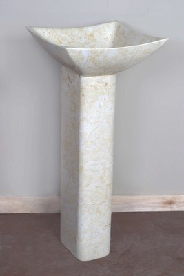 Stone bathroom sinks, granite sinks, marble sinks, bath fixtures, bath basins, undermount sinks, pedestal, self rimming, vessel mount, vessel, wall hung.