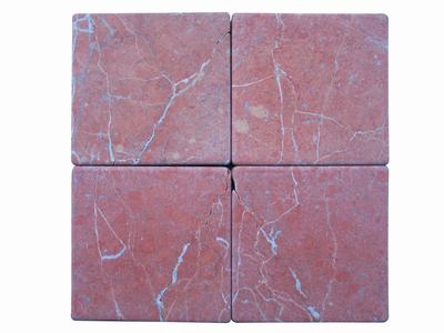 Tumbled marble tiles, tumble stone.