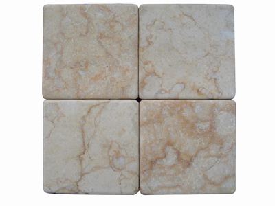 Tumbled marble tiles, tumble stone.