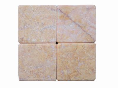 Tumbled marble tiles, tumble stone.