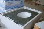 Granite Vanity Top With Ceramic Sink Attached
